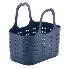 Sanka Sanbassa Soft Basket, Made from Soft Material, Slim Design for Neat Storage, Mini Dotted, Deep Blue, Small Dot Holes Prevent Clothing Damage, Lightweight, Large Capacity, Breathable, Easy to