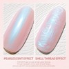 RARJSM Light Pink Pearl Gel Nail Polish Pearlescent Shell Purple