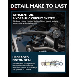 KAC Struts Shocks,Front Shock Absorber Fit For 2011-2014 Sienna 3.5L V6, Shock Absorbers & Strut Assembly,Struts with Coil Spring Assembly 172784 172783