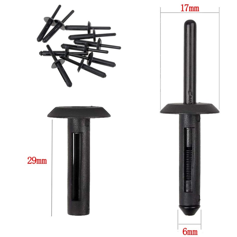 Niteguy 140pcs Plastic Rivet Clip,Plastic Fasteners Kit Fender Liner Fastener
