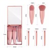 KFMX Juego De 5 Brochas De Maquillaje Portátil Con Espejo