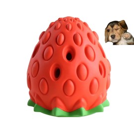 MORITAS PET Strawberry Dog Toys, Dog Chew Toys for Aggressive chewers, Durable Puppy Feeder Toys, Interactive Dog Toys for Small Medium Large Dogs, Pupsicle