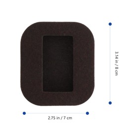 Housoutil 5Pcs Bed Stoppers Furniture Wheel Stoppers Felt Furniture Caster Cups for All Wheels of Furniture Sofa Bed Chairs