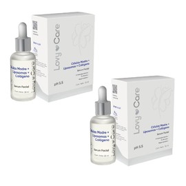 Lovy Care Pack 2x1 Serum Facial Celulas Madre Liposomas  Colageno 30 ml cu Antienvejecimiento Tonificante Regeneradora Biogeneradora pH 5.5           