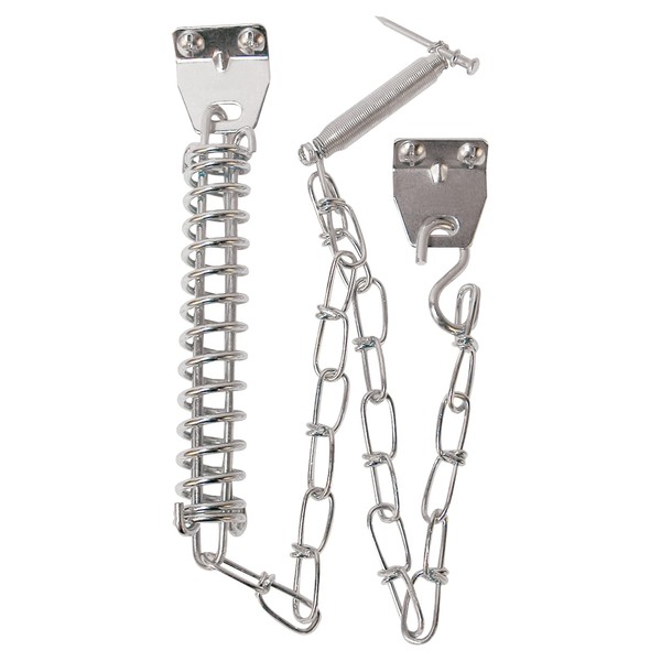 Prime-Line MP5026 Storm Door Chain and Spring, Aluminum Finish (Single