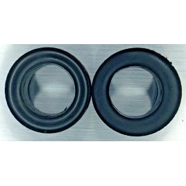 Unbranded Two (2) No-Name tires 1:25, model car parts, junkyard (33)