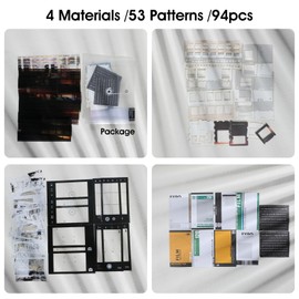 94 PCS Scrapbooking Kit, Film Scrapbook Paper Packs for Journaling Supplies, Vintage Collection Washi Stickers, Waterproof Tape Stickers for Journals Planners Aesthetic DIY Art Crafts Collage Album