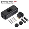 sourcing map Waterproof Appliance Switch, AC 250V 6A ON/Off Inline