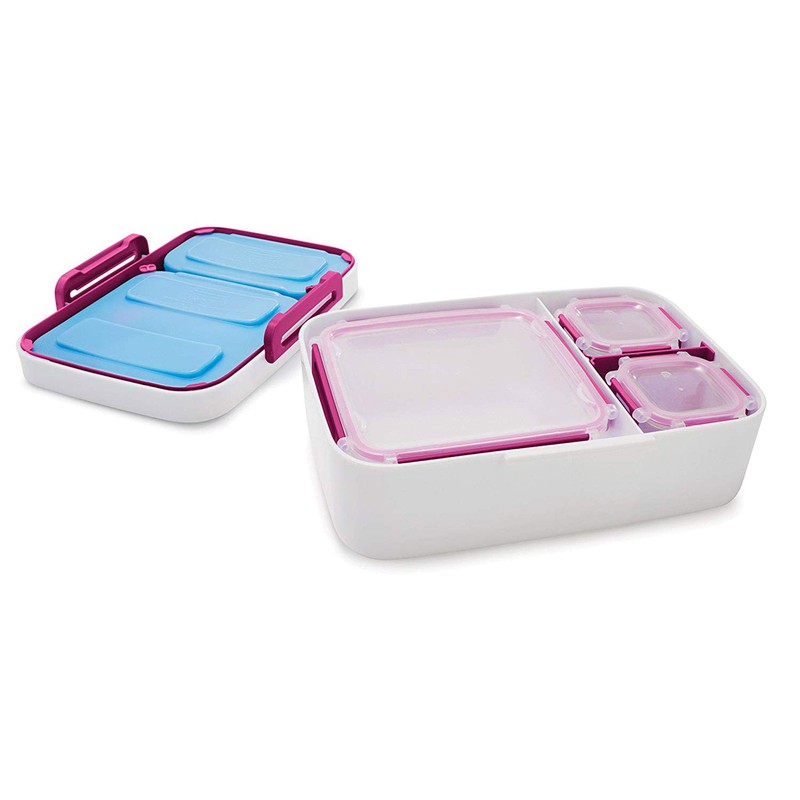 Rubbermaid LunchBlox Leak-Proof Entree Lunch Container Kit with Case, Small,