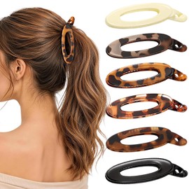 6 Pcs Banana Clips, 4.3 Inch Small Banana Hair Clips for Women Thin Hair
