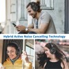 KVIDIO Active Noise Cancelling Headphones, 70 Hours Playtime Bluetooth Headphones
