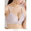 Inujirushi Honpo BR1282 Front Open Lace Nursing Bra, Mauve Pink,