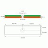 Strong Neodymium Block Magnet 60 x 15 x 5 mm