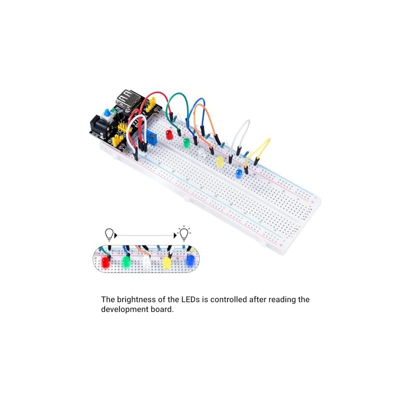 Kit de Componentes Electrónicos con Resistor Capacitor Transistor y LED