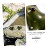 Levemolo Outdoor Garden Frog Statue Ceramic Frog Figurine Animal Sculpture