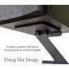 Desktop Speaker Stands Pair, Heavy Duty Desk Bookshelf Speaker Stands,