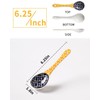 Metahom Ceramic Small Serving Spoons, Colorful Soup Spoon Set for