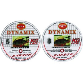 WFT Round Dynamix Perch Red 150 m, Braided Line for Bass Fishing, Predator Line, Red Fishing Line, Diameter/Load Capacity: 0.08 mm/5 kg Load Capacity