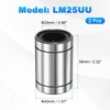 PATIKIL LM25UU Straight Ball Bearing, Inner Diameter 1.0 inches (25