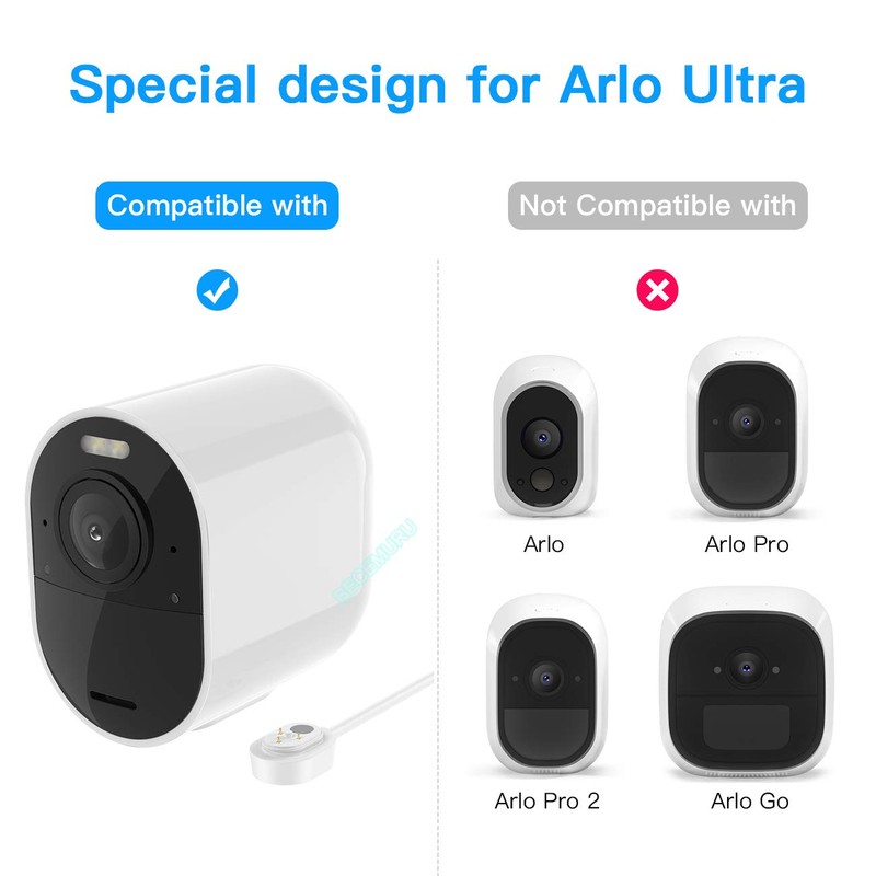 BECEMURU Charging Cable for Arlo Ultra, Arlo Ultra 2, Arlo