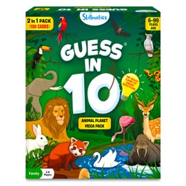 Skillmatics Card Game - Guess in 10 Animal Megapack, Perfect for Boys, Girls, Kids & Families Who Love Board Games, Toys, Gifts for Ages 6, 7, 8, 9