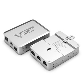 VONETS Industrial PoE Gigabit Switch Gigabit Ethernet Network Switch Ethernet RJ45 Splitter Plug&Play 10/100/1000M 5 Ports Metal Design Universal for Network Devices VSP510