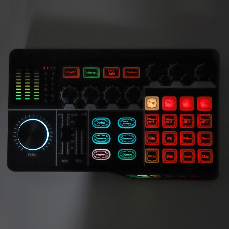Professional Sound Mixer 1200mAh Micro USB Studio Streaming Live Gaming