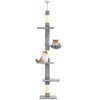 Cat Tree 5-Tier Floor to Ceiling, 89-109 Inch Adjustable Height