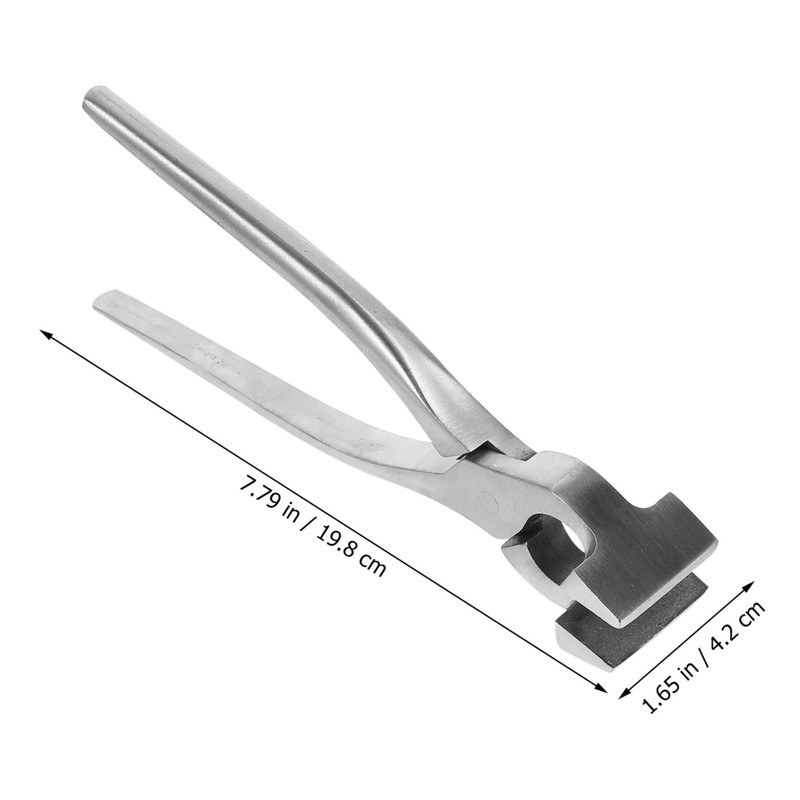 IWOWHERO Leather Craft Flatten Pliers Flat Nose Pliers Tool High