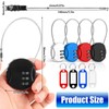 Mini Code Lock, 4 Pcs Wire Rope Lock, Wire Rope