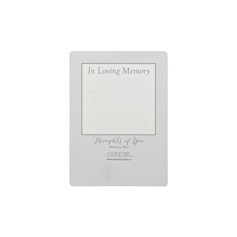 Female/Girl Graveside Memorial Card Plastic coated and Waterproof 16.5cm x