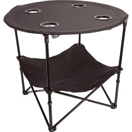 Camping Table Portable Camping Side Table for Outdoor Picnic, Beach, Games, Camp, & Patio Tables Folding with Carry Case for Travel & Storage, Black, One Size (ts cam)