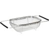 Over The Sink Stainless Steel Oval Colander Strainer Basket -