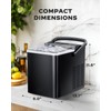 Ice Maker Countertops, Ice Machine with Self-Cleaning 1.8L Water Tank