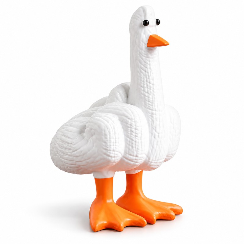 Duck You Gesture Resin Statue – Funny Middle Finger Duck