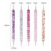 Xiaoya 5 Punteros Glitter Dobles Para Manicura Y Decoración De