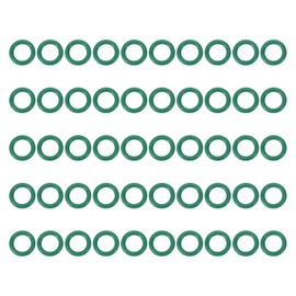 PATIKIL Fluorine Rubber O-Ring 8.5mm OD 5.5mm ID 1.5mm Width, 50Pcs Metric FKM Sealing Gasket Replacement for Seal Plumbing and Faucet Hose Machinery Plumbing Valves, Green