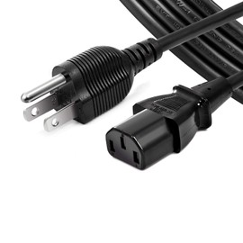 [UL Listed] Chanzon 6ft Universal AC Power Cord for Personal Computer,PC Monitor,Plasma bravia uhd Smart TV,Printer Power Supply Replacement 3 Prong (NEMA 5-15P to IEC320C13) 10A 125V Extension Cable