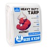 Tarp 8x20 ft Heavy Duty 12mil 100% Waterproof High Durability