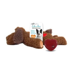 All For Paws Dog Stuffed Animals with Heartbeat,Small Dog Toys for Dog Anxiety Relief,Puppy Behavioral Training Aid Toy Dog Stuff