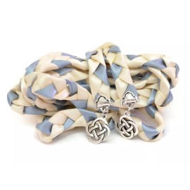 Divinity Braid by ASV Weddings Ivory Dusty Blue Celtic Knot Wedding Handfasting Cord #Handfasting