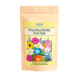Partial Shade Wildflower Seed Mix, Covers 325 Sq Ft, 11 Flower Varieties, Over 37,000 Seeds, Created By Nature