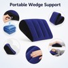 Inflatable Wedge Pillow for Leg and Back Support - Portable