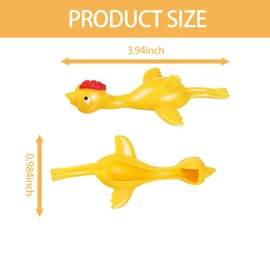 20 Pack Rubber Slingshot, Flick Chicken, Stretchy Rubber Chicken Toy Gifts for Kids, Stress Flying Toys Inside Out Toys, Catapult Toys, Stretchy Chicken Toys