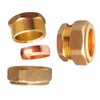 Brass Tube Compression Fitting, Compression Stop End Cap Copper Compression