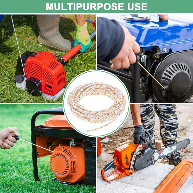 M METERXITY Recoil Starter Rope Pull Cord 5mm 10m Pull