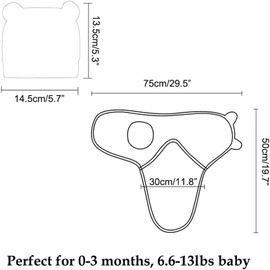 Baby Swaddle Sleep Sack with Hat Set for 0-3 Months 3-Pack Soft Cotton Newborn Wearable Swaddle Wrap for Girls Boys(Grey & Star & Stripe & hat Combination)