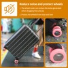 uinhuine 9Pack Luggage Suitcase Wheels Cover Carry on Luggage Wheels