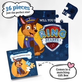 XOXOKristen Ring Bearer Proposal, Ring Bearer Puzzle in a Box Gift, Will You Be our Ring Bearer Blue Jigsaw Puzzle, Ring Boy, Junior Groomsman Proposal