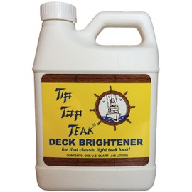Tip Top Teak Deck Brightener, Teak Cleaner, Deck Cleaner, Furniture Cleaner, Essential Boat Accessories, 32 fl. oz.